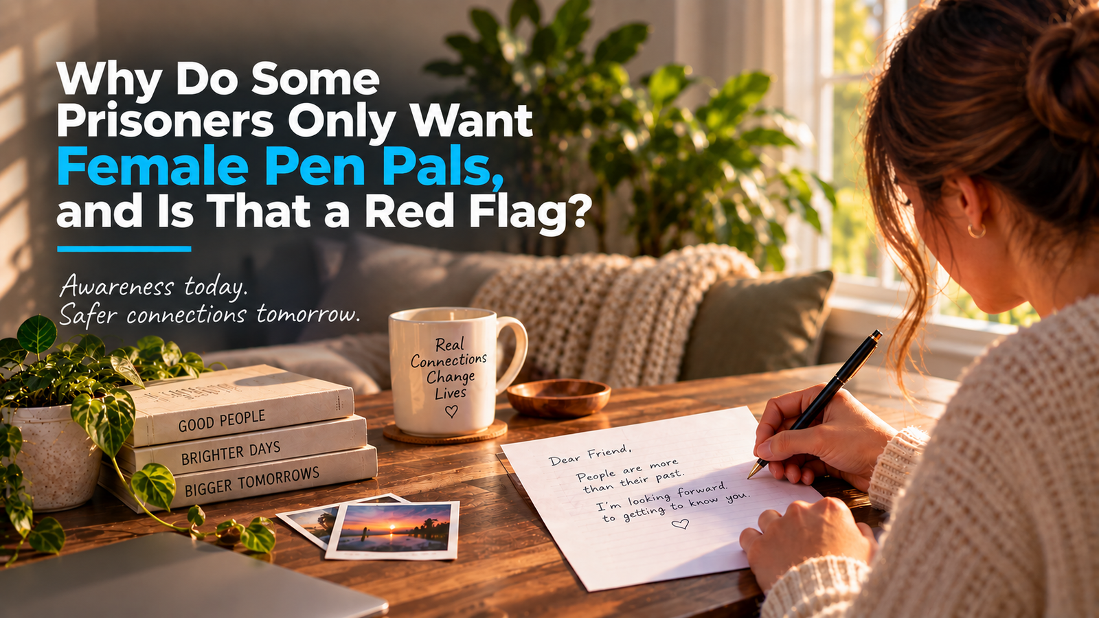 Why Do Some Prisoners Only Want Female Pen Pals, and Is That a Red Flag?